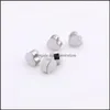 Earring Back Classic Heart Soft Sile Stainless Steel Ear Plug For Women Men Diy Parts Jewelry Accessories Drop Delivery Findings Comp Ot9Ja