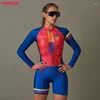 レースセットマンズールエストモンキーサイクリングレディース服ショートジャンプスーツ女性サイクリストサマーセットトライアスロン20Dジェルクッションシクリスモ