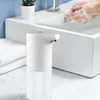 Dispenser di sapone liquido Dispenser automatico di sapone touchless Ricarica USB Macchina per schiuma intelligente Sensore a infrarossi domestico Dispenser di sapone in schiuma Disinfettante per le mani 350ML 230203