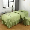 Yatak takımları Kore güzellik yatağı yatak örtüsü salonlar için dört parçalı yaz nakış masajı