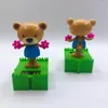 인테리어 장식 자동차 스타일링 태양 광 발전 춤 춤 스윙 애니메이션 댄서 장난감 장식 귀여운 곰 자동차