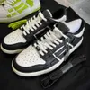 Fritidsskor Designer Skelet Bones Runner Top Low Skel Skelett Skor Skelett Dam Herr Sport Retro Sneakers Svart Vit Läder Snörningssko