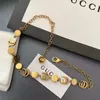 Gold Plated Brass Copper Designer Necklaces Choker Chain G-letter Pendants Fashion Womens Necklace Wedding Jewelry Accessories