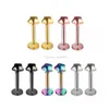 Labret Lip Piercing Jewelry Wholesale Labret Chin Ring Nose Ear Bar Stud Stainless Steel Fashion Body Drop Delivery Dhyql