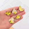 Schattige broche banaan dieren email Pin gele octopus honden kip reverskleding badge rugzak kinderen sieraden cadeau vrienden groothandel