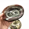 Decorative Figurines Objects & Natural Carved Ocean Jasper Bowl Crystal Craft Quartz DecorationDecorative