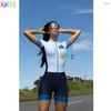 Rennsets Herren Triathlon KafiCycling Jumpsuit Paar Set Damenbekleidung Promotion Blau Radfahrer Kurzarm