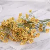 装飾的な花ジプソフィラ人工ブーケシルク布白い赤ちゃんリビングルームベッドルームウェディングホームデコレーション偽の花のツール