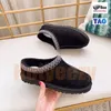 Austrália Tasmã Botas de tornozelo feminino Tazz Slippers feminino Ultra mini meia camurça de camurça de pele de pele de lã Designer de bota de neve quente