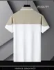 Męskie polo 2023 marka mody koszule polo z krótkim rękawem Patchwork Matchwork letni poliester oddychający TEE TEE GORMASY 4XL
