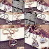 Pendant Necklaces Jewelry Necklace Simple Triangar Crystal Mosaic Sweater Chain Irregar Snake Bone Vipjewel Drop Delivery Pendants Dhtrv