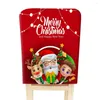 Chair Covers Fashion Christmas Dining Back Slipcover Home Decor Cover Printing Protective