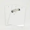 Sublimation A4 Clipboard Recycled Document Holder White Blank Profile Clip Letter File Paper Sheet Office Supplies tt0204