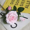 Decorative Flowers Fleece Ruyi Rose Artificial Flower Wedding Supplies Home Decoration Silk High Quality China Fake