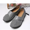 Dress Shoes Womans Flats Loafers Soft Genuine Leather Casual Big Size 3544 Mocassin Boat for Women Hook Loop de mujer 230204