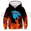 Moletons Masculinos Mr Wolf Beast Lightning Cat 3D Boy Oversized Sweatshirt Engraçado Harajuku Anime Roupas Diário Lounge Wear Impresso Pulôveres 230726