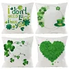 Kussengroene kussens kussens voor bank home auto covers decor St. Patrick's Day linnen kussensloop 45x45cm funda cojines