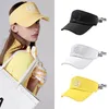 Outdoor Hats Golf cap Womens fashionable sports Sunscreen roofless bow golf visor 230203