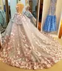 Wedding Dress Other Dresses Haute Couture 3D Floral Exquisite Short Sleeve Ball Gown Spring Garden Bridal Party 2023 Custom Made
