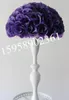 Dekorative Blumen SPR EMS Lila Hochzeitsdekoration 30 cm Seidenküssende Blumenkugel Lila-Innenseite aus Kunststoff