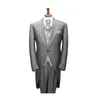 Costumes pour hommes sur mesure Mesure GRIS TAILCOAT AVEC GILET D'ARGENT SUR MESURE Longue Queue NOIR Mariage Marié Tuxedo SUR MESURE HOMMES