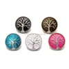 CLASPS HOODS Fashion Tree of Life 18mm Snap Button Jewelry Emamel Process Noosa Chunks Diy Ginger Charms Armband Halsband Drop de Dhjks