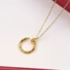 Полный CZ бриллианты кулон для ногтей ожерелья модельер ожерелье из нержавеющей стали подарки на день Святого Валентина228T