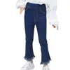 Jeans Girl Ripped Kids Girls Casual Style Trousers For Children Spring Autumn Clothes 6 8 10 12 14