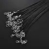 Choker Chokers 10Pcs/lot Black Leather Cord Wax Rope Chain Necklace Pendant For DIY Handmade Lobster Clasp String Jewelry ChainsChokers