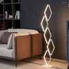 Floor Lamps Modern LED Lights Interior Diamond Lamp Home Decor Warm Light Dimming For Living Room Bedroom Children's Study