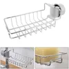 Hooks & Rails Adjustable Faucet Drainage Shelf Stainless Steel Storage Racks Kitchen Sundries Sponge Draining Rack For Bathroom Soap Holder