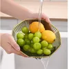 Plates European Style Gold Side Fruit Plate Plastic Festival Candy Nut Basket Organizer Wedding Home Desktop 19cm Tray Decoration