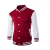 Herrjackor klädjacka kvinnor hösten boy baseball jacka mode design vin röd slim fit college varsity mode 230203