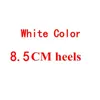 드레스 신발 섹시 웨딩 2023 투명한 레이스 검은 흰색 얇은 하이힐 여성 펌프 여성 큰 크기 C017a
