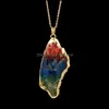 Pendanthalsband ber￶mda Colorf Natural Stone Minimalistiska geometriska guldkedjor f￶r kvinnliga damer mode smycken tillbeh￶r sl￤pp d otz5l