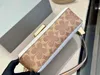 Designer bag handbag wallet chain coin purse handbag makeup bag three-in-one shoulder clutch leather bag with fashionable luxury color matching