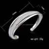 Cuff 925 Sterling Sier Mesh Bracelets 5 Design Womens Double Wire Twisted Open Bangle For Ladies Hypoallergenic Fashion Jewelry Drop Otuxd