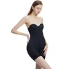 Women's Shapers Strapless Women Seamless Body Shaper Jumpsuit Open Crotch Corset Female Hip Lift Abdomen Underwear Chest Support Bodysuit