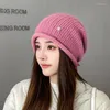 Boinas inverno mantém chapéu de malha quente para mulheres de moda fulrs skullies beanies