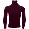 Men's T-Shirts Man's Turtleneck T-Shirts Men Casual Solid Long-sleeved T shirts Autumn Winter Mans Slim Tshirts Tops Clothing 230204