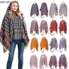 Scarves Women Plaid Poncho Capes Autumn Female Fashion Travel Ponchos Cloak Design Tassel Winter Pullover Shawl Bufanda Mujer