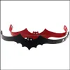 Chokers Fashion Sexy Pu Leather Bat Wing Harness Colar para homens Men Rock Collar Punk Gothic Cheker Torques J￳ias feitas ￠ m￣o Ottwu