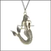 Hangende kettingen Mermaid ketting Bronze ketting Vipjewel drop levering sieraden hangers dhdcg