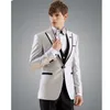 Męskie garnitury modne męskie garnitur Groomsman Custom Made Groom Tuxedos Costume Homme Blaze