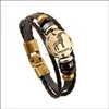 Charmarmband Zodiac Retro fl￤tat armband Fashion Metal Buckle Hand Jewelry Nanashop Drop Delivery DH9RG