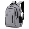 Backpack Large Capacity Men Laptop s 156 Oxford Black Solid High School Bags Teen College Boy Gril Student 8523 230204