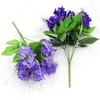Dekorativa blommor Fem grenar Hyacinth Artificial Flower Bouquet Pastoral Lavender Table Ornament For Home Wedding Diy Decoration 30 PCS