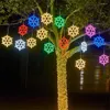 Strings Snowflakes Christmas String Lights Outdoor Garden Charistmas Tree Snowfall Fairy Garland Light Wedding Party Hanging