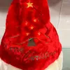 Décorations de Noël Big Deal Chapeau électrique Velours Brodé Casquette de musique Décoration de fête Cadeau Swing Santa Claus H