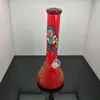 Cachimbos de vidro Cachimbo de água Bongos soprados à mão Bongos de vidro grandes clássicos com brilho noturno pintado conjunto de cigarros